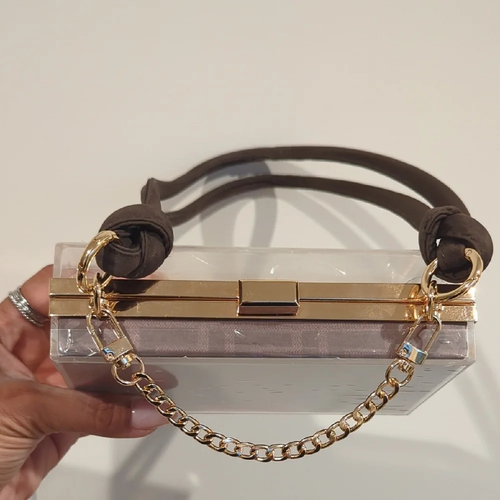 Fendi Paper Shopping Bag Upcycled Box NOVELTY Box Clutch Bag